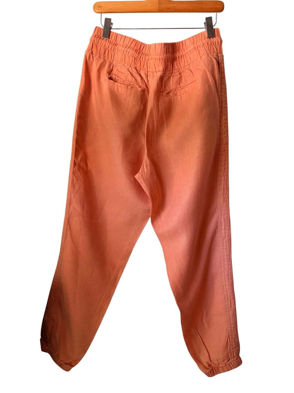 Athleta Retreat Linen Jogger Pants in Sunset Glow, Size 6